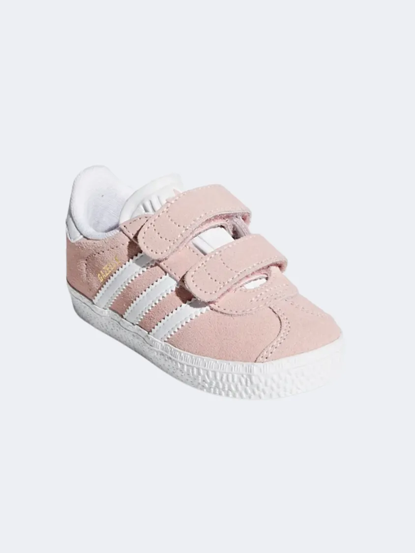 Adidas Gazelle Infant Girls Original Shoes Icey Pink/White