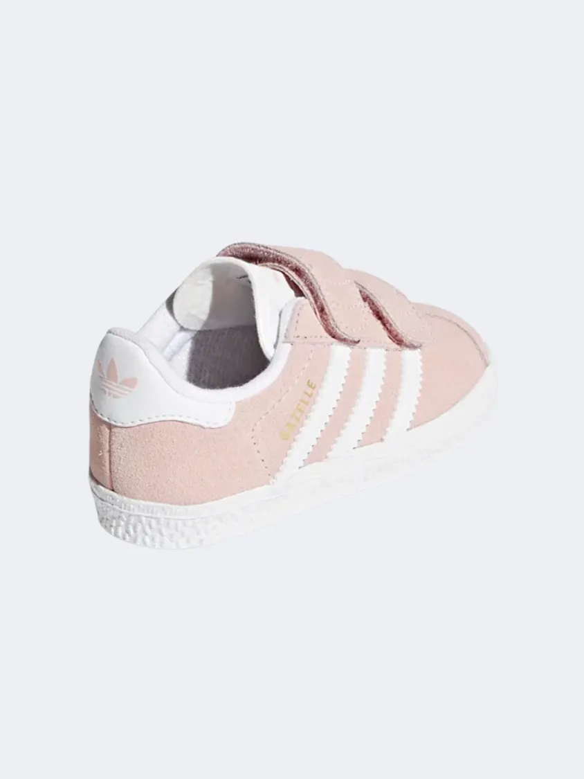 Adidas Gazelle Infant Girls Original Shoes Icey Pink/White