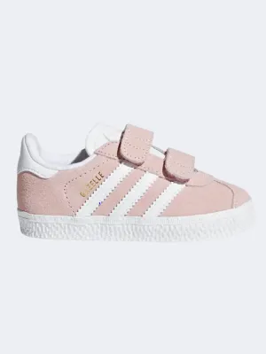 Adidas Gazelle Infant Girls Original Shoes Icey Pink/White