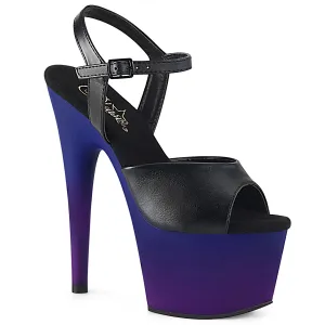 ADORE-709BP Blue Ombre Platform Pole Dancing Shoe