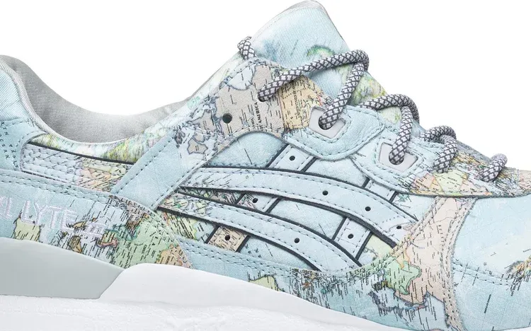 Atmos x gel lyte 3 'world map' Asics sneakers, blue