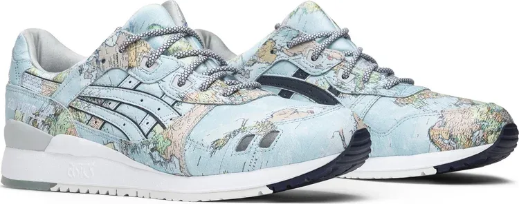 Atmos x gel lyte 3 'world map' Asics sneakers, blue