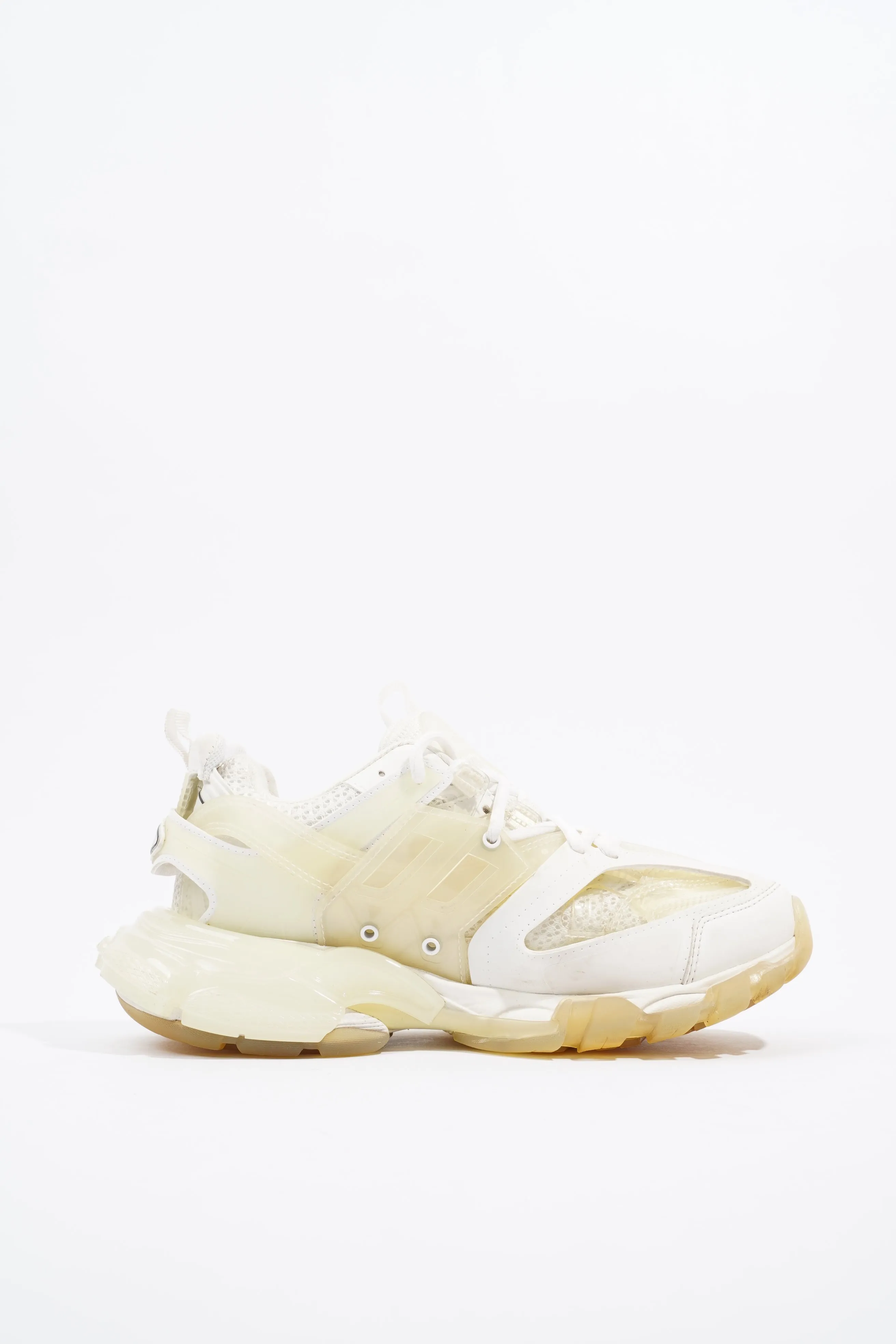 Balenciaga Track White / Clear Sole Canvas EU 38 UK 5