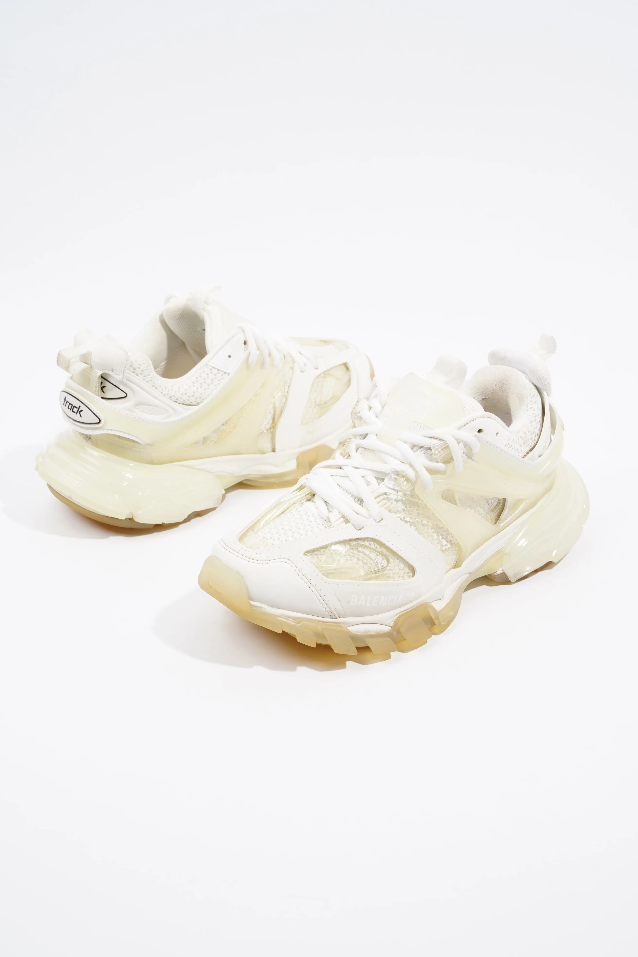 Balenciaga Track White / Clear Sole Canvas EU 38 UK 5