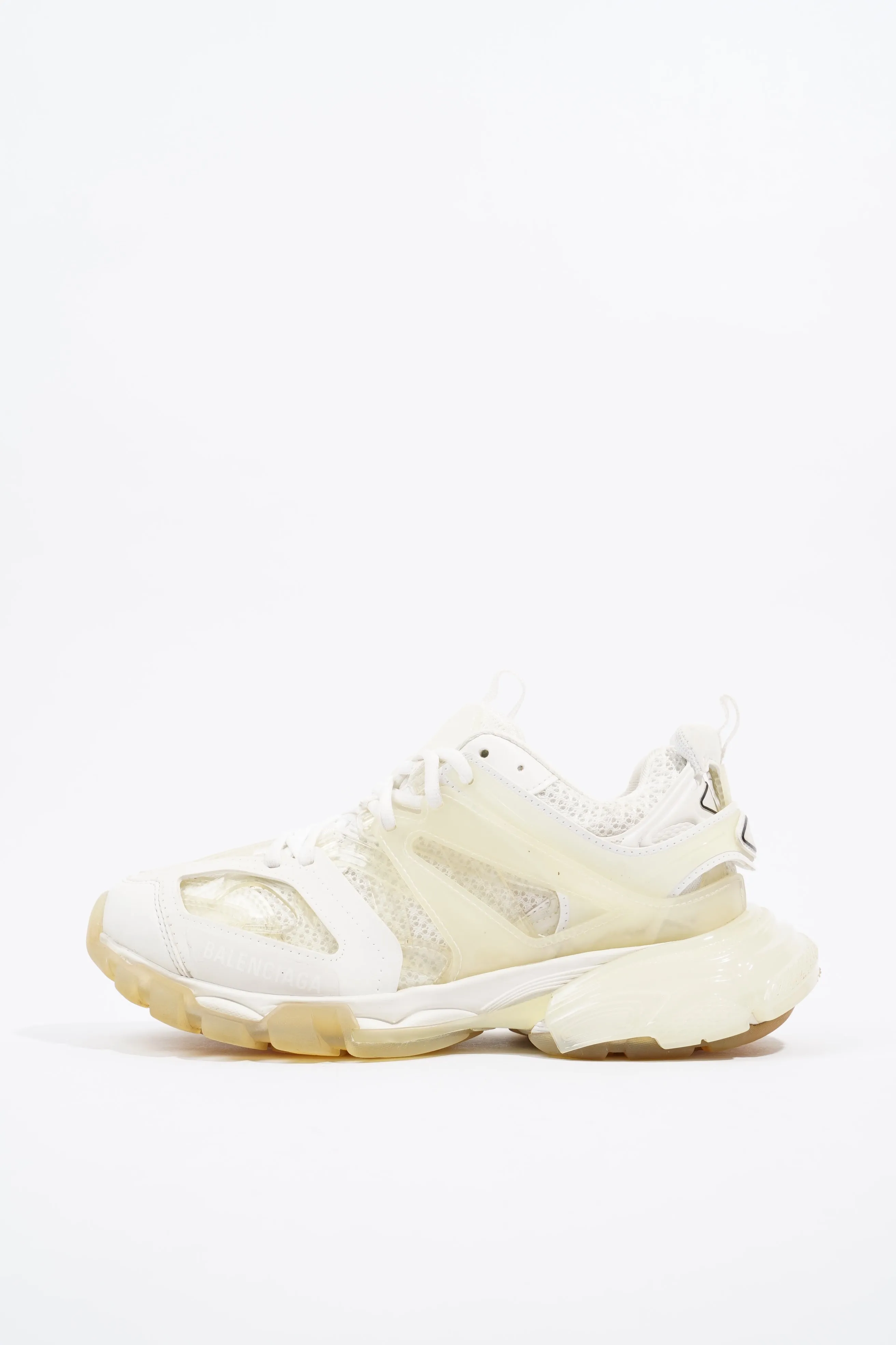 Balenciaga Track White / Clear Sole Canvas EU 38 UK 5