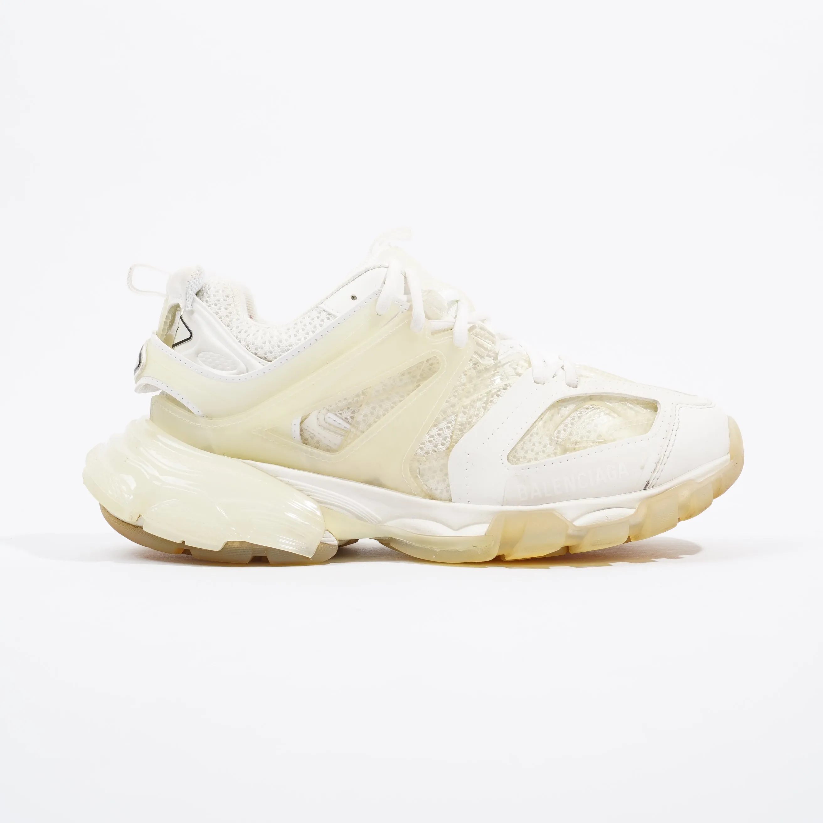 Balenciaga Track White / Clear Sole Canvas EU 38 UK 5