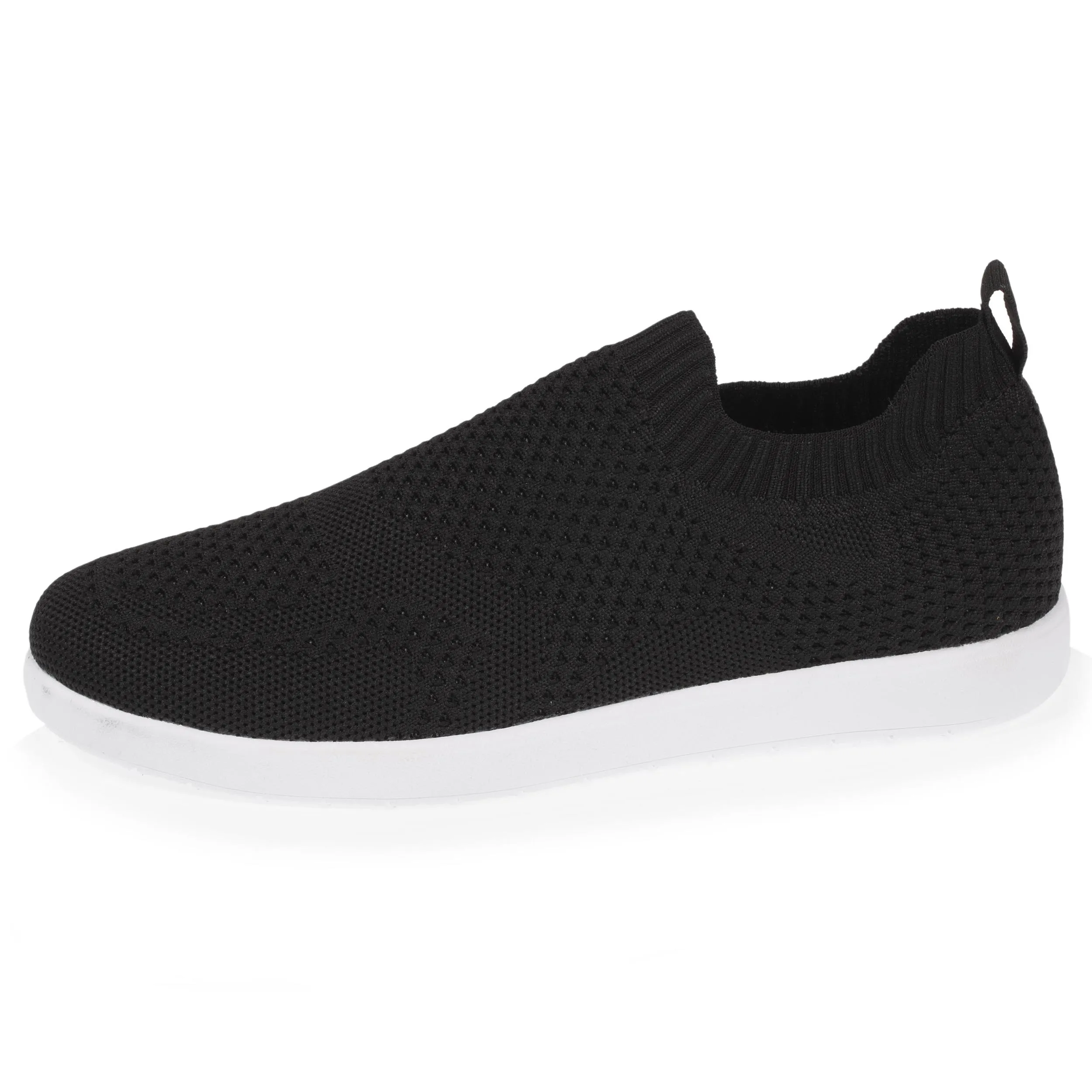 Baskets Confort Femme Slip-on Noir