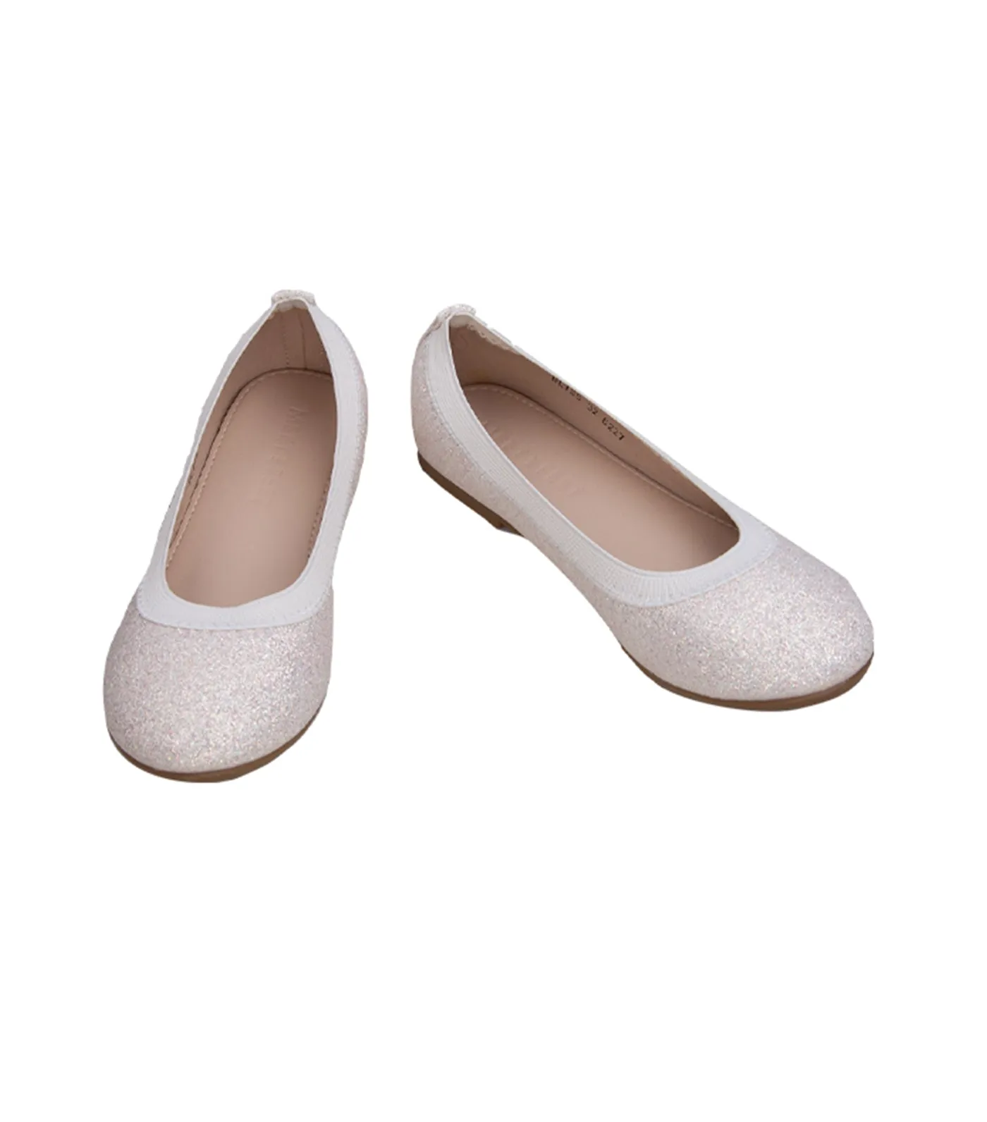 Bliss 2 Kids Flats for Girls - White