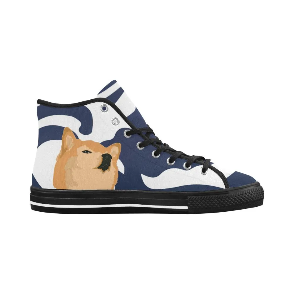 Confucius Shibe Equil High Tops V2 - Midnight Blue/Cherry Red - Womens