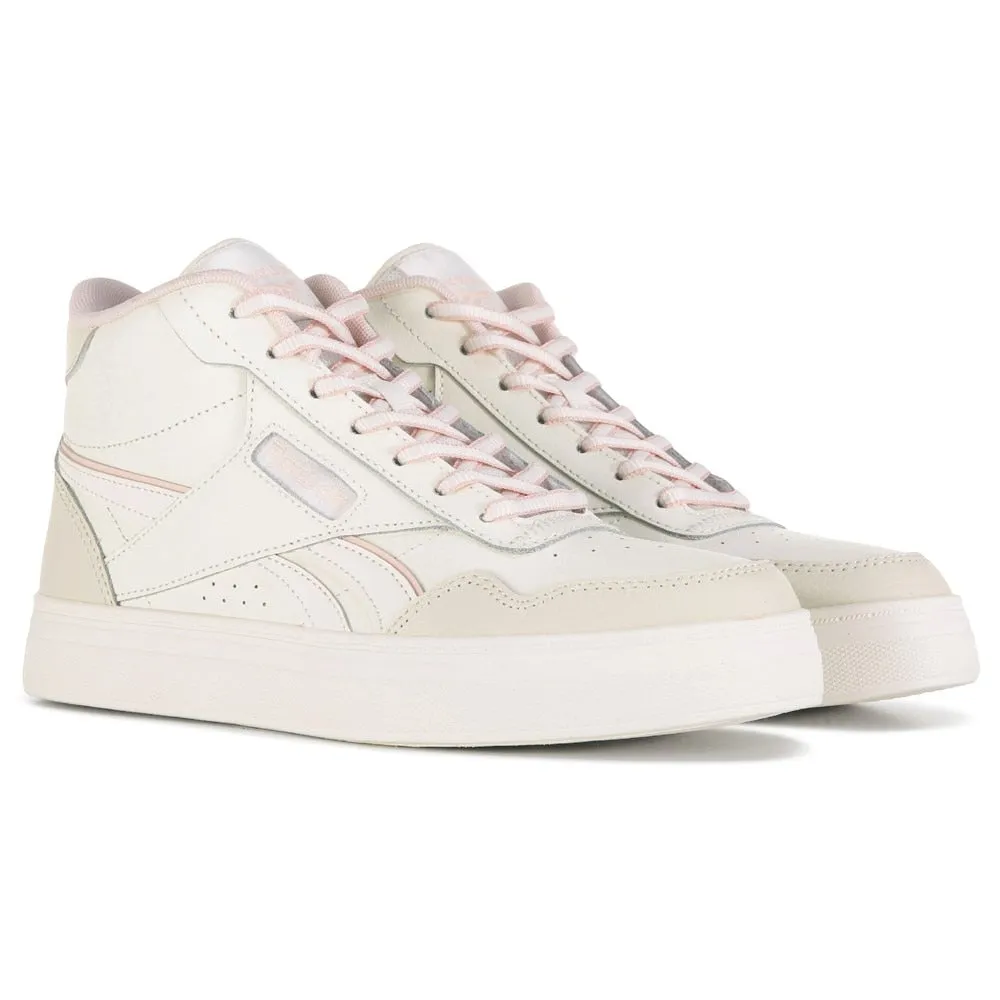 Court Advance Bold Reebok Women's High Top Sneakers, White