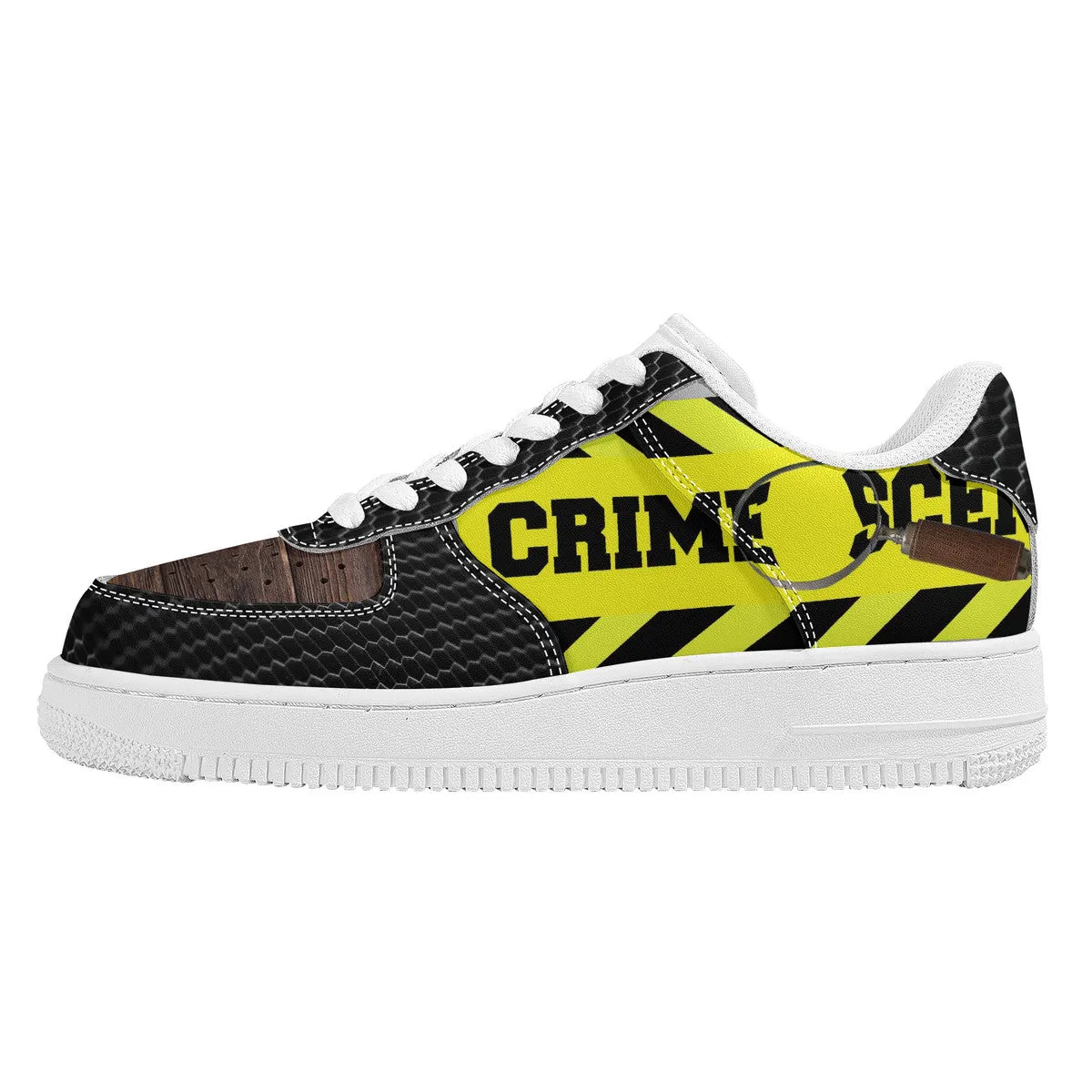 Customized Crime Scene Low Top Unisex Sneakers | Shoe Zero