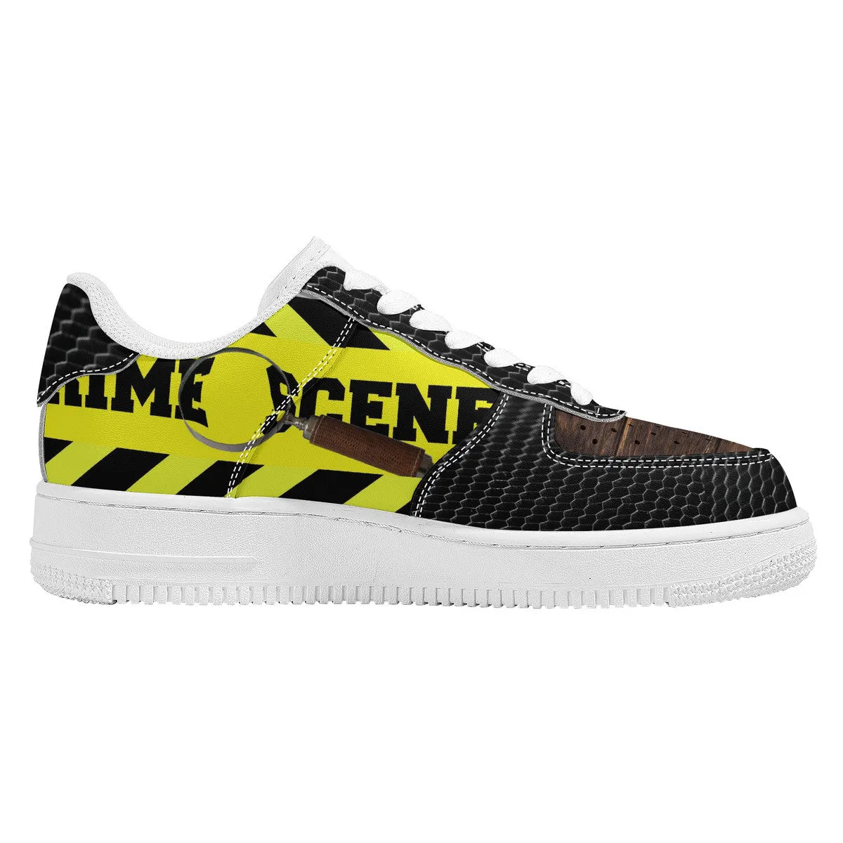 Customized Crime Scene Low Top Unisex Sneakers | Shoe Zero