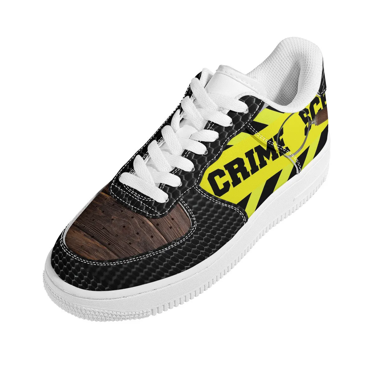 Customized Crime Scene Low Top Unisex Sneakers | Shoe Zero