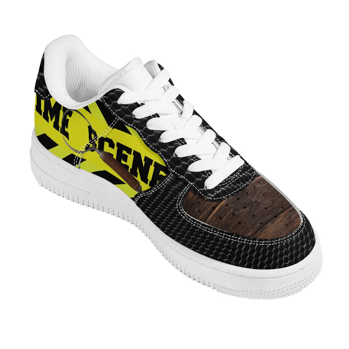 Customized Crime Scene Low Top Unisex Sneakers | Shoe Zero