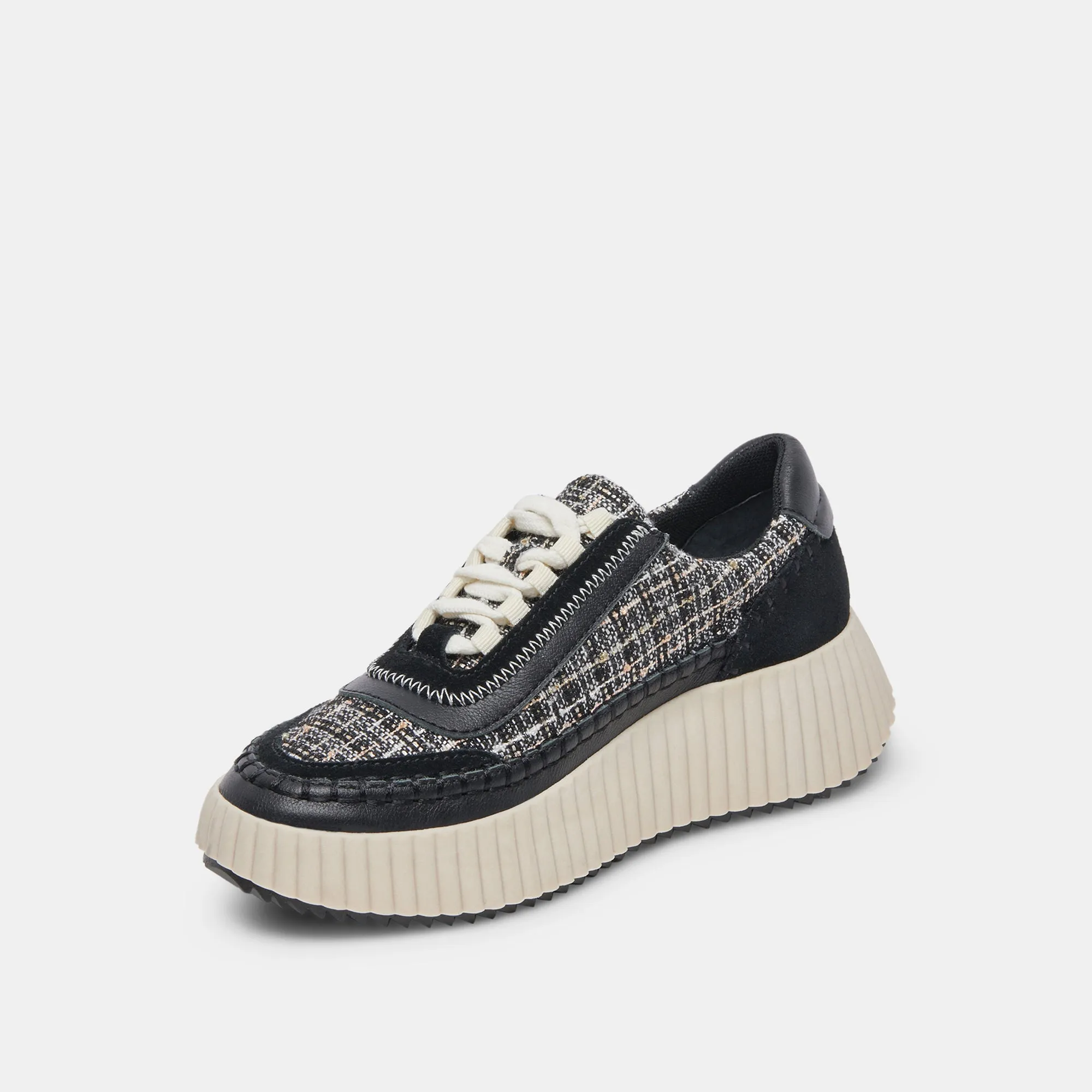 DOLEN SNEAKERS BLACK MULTI WOVEN