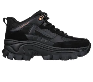 Ghete sport, dama, SKECHERS Hi Ryze Gawkers Street Blox-Block, 177240-BBK negru, piele naturala