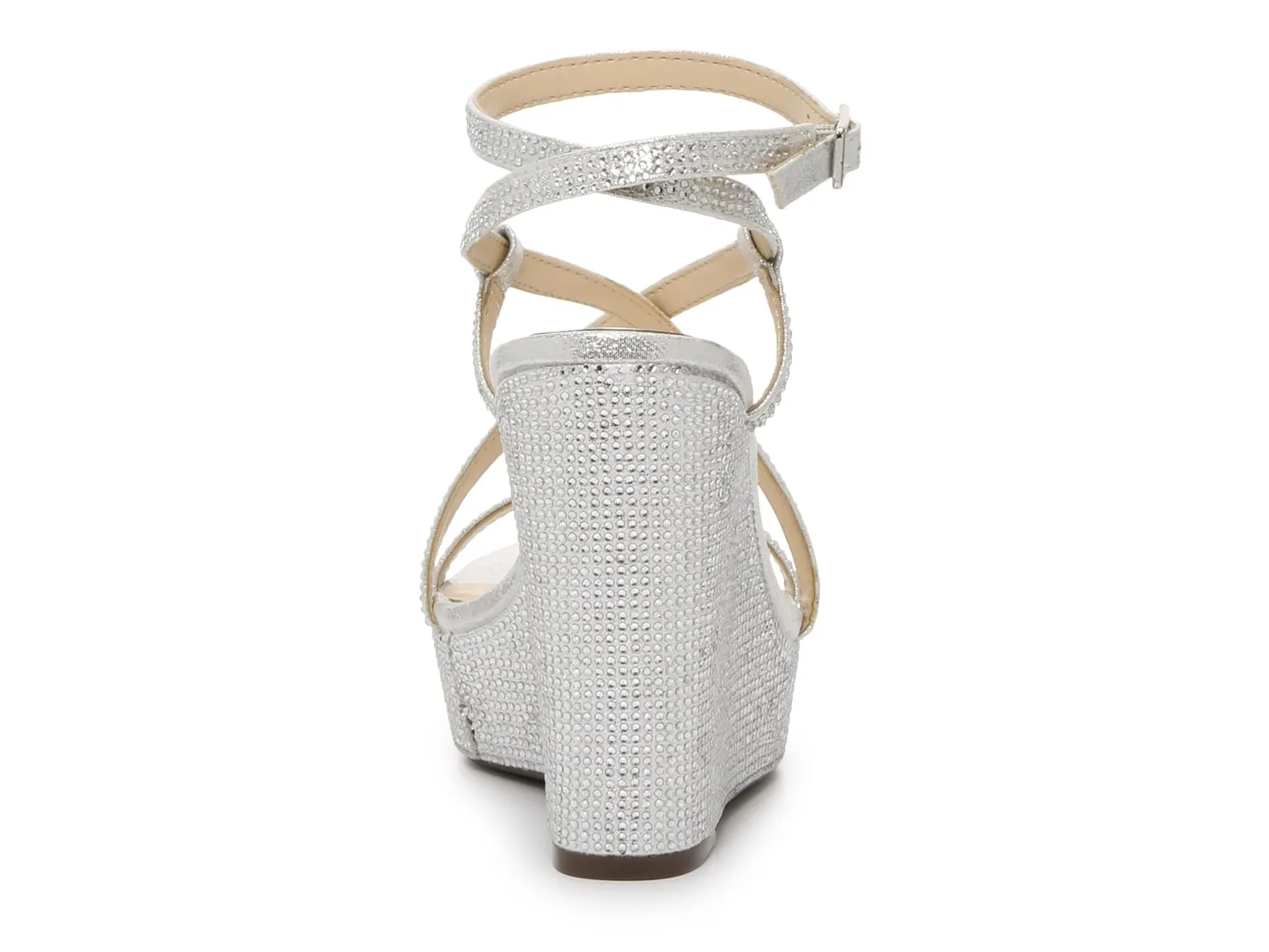 Jessica Simpson Tadria Wedge Sandals, Metallic Silver