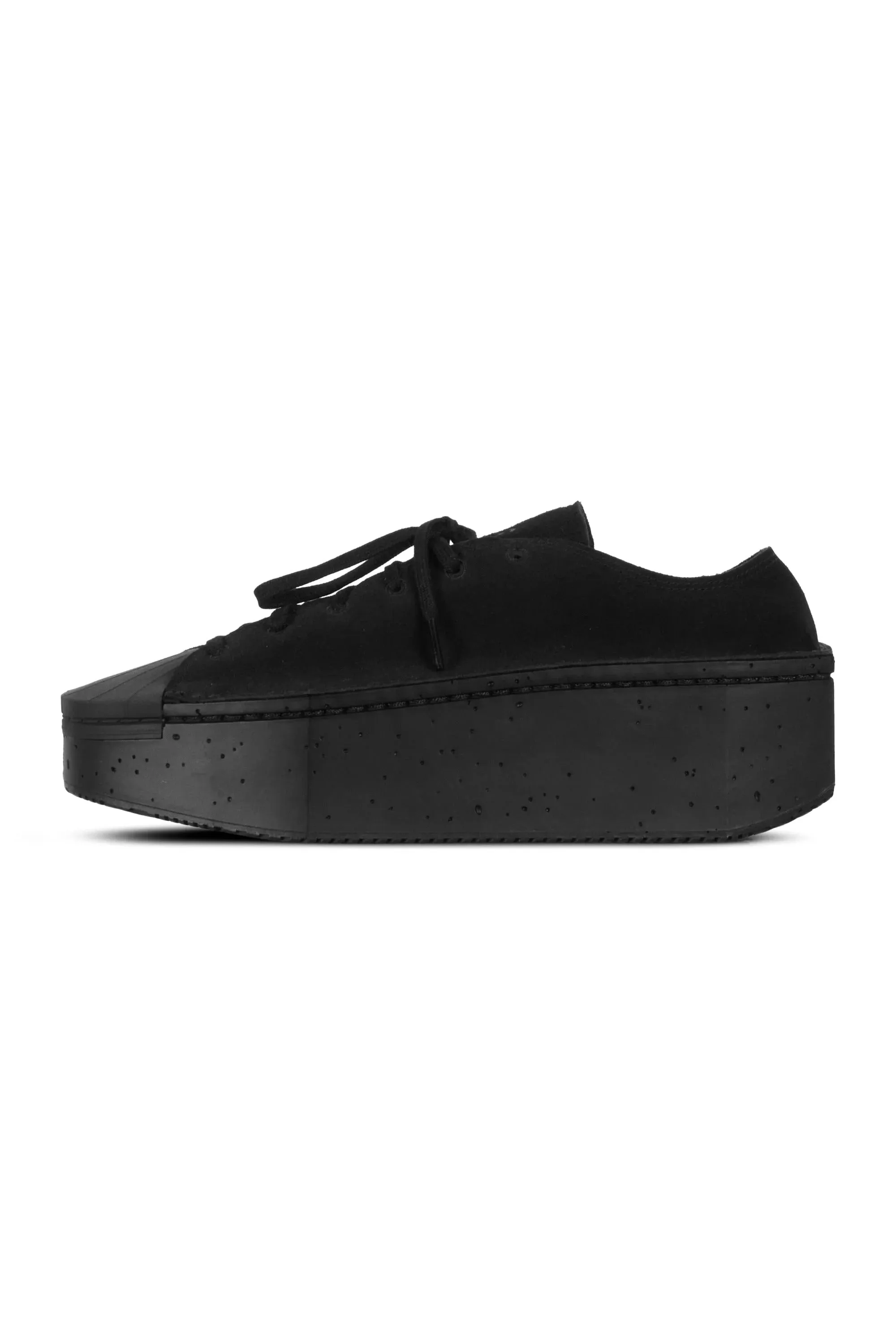 Kyasu Lo Top Black & Black Platform Sneakers