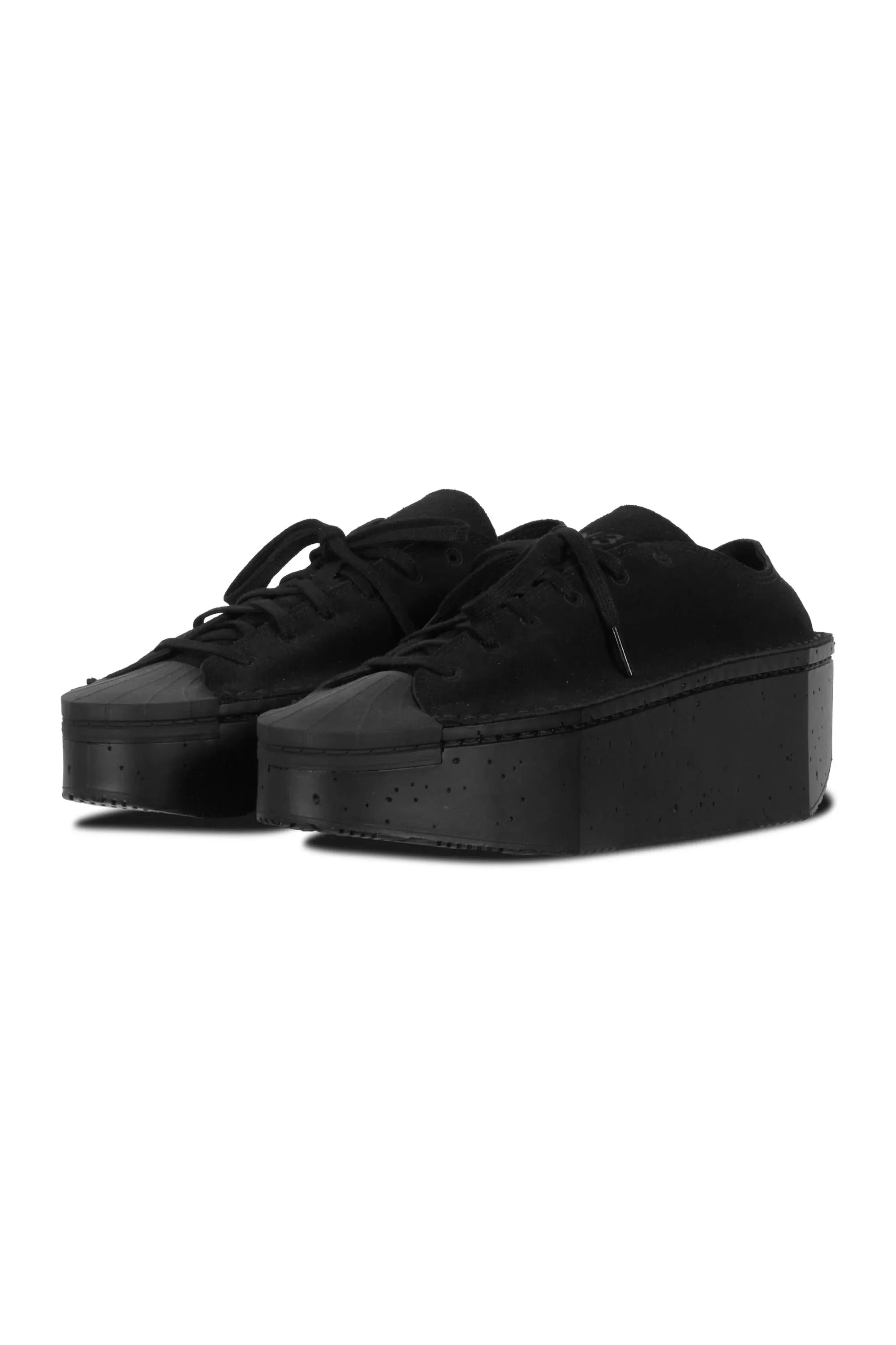 Kyasu Lo Top Black & Black Platform Sneakers