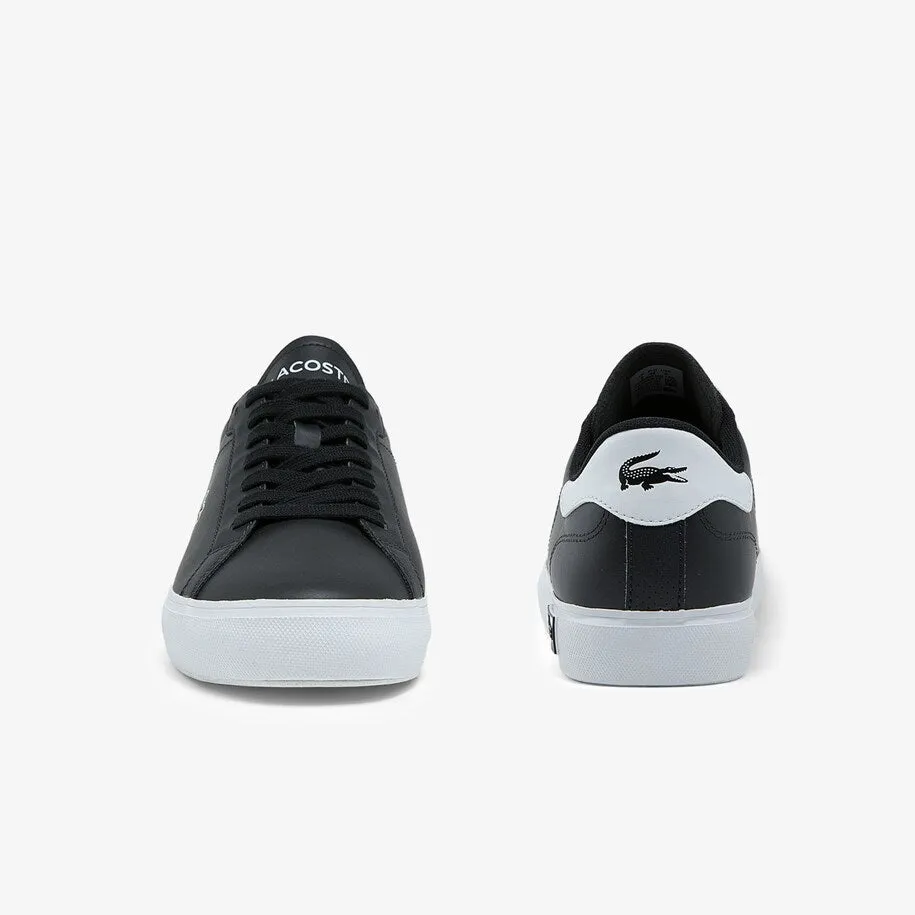 LACOSTE POWERCOURT 0520 1 SMA LTH -MENS / BLACK / WHITE