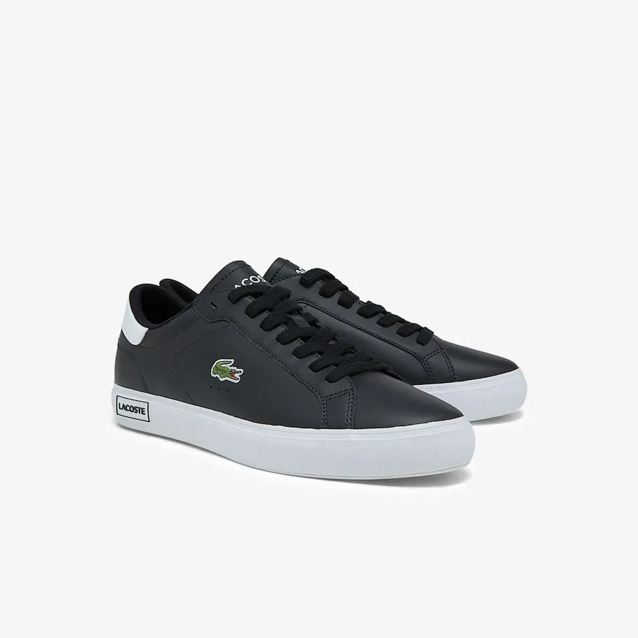 LACOSTE POWERCOURT 0520 1 SMA LTH -MENS / BLACK / WHITE