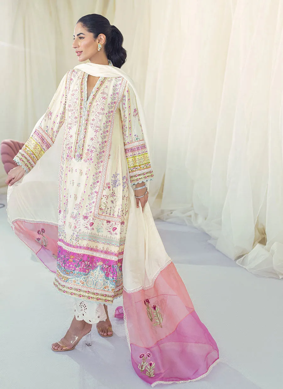 Lia Lemon silk shirt and dupatta