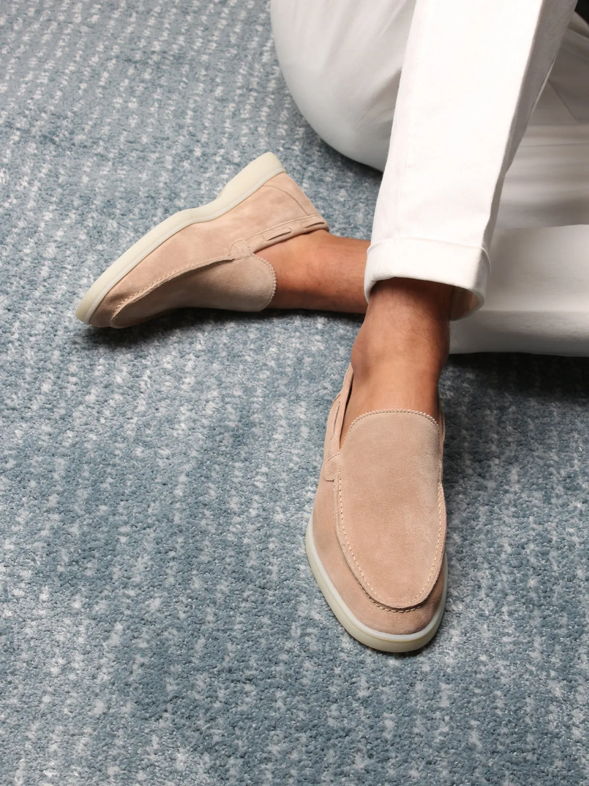 Light Beige Yacht Loafers