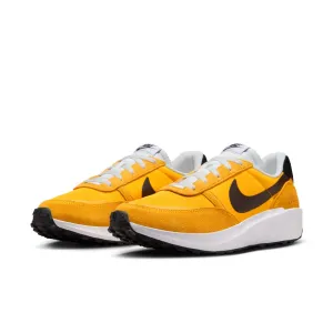 Mens Nike Waffle Nav FJ4195-700 Premium Athletic Shoes in Vibrant Yellow