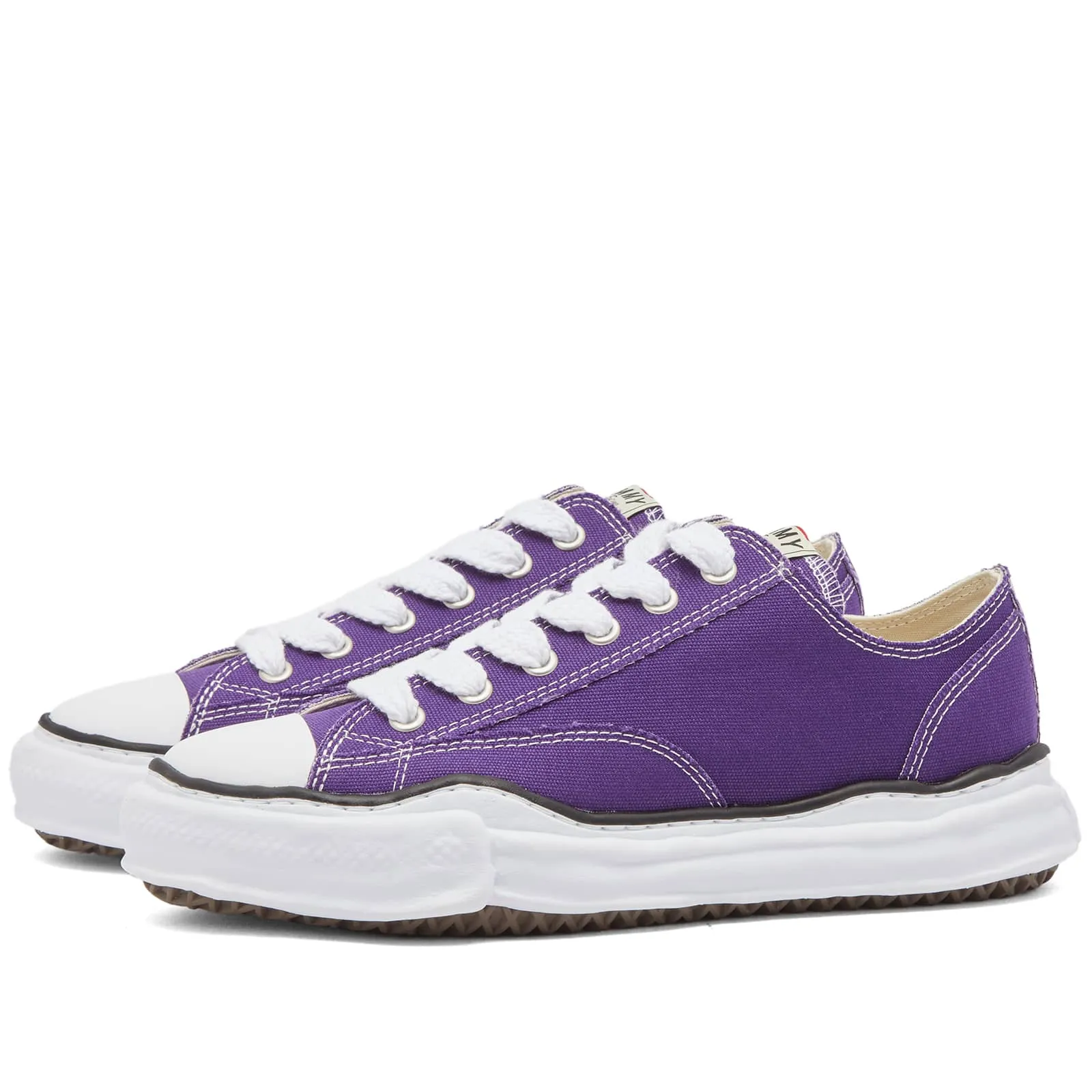 Maison Mihara Yasuhiro Peterson Original Sole Canvas Low Sneakers, purple