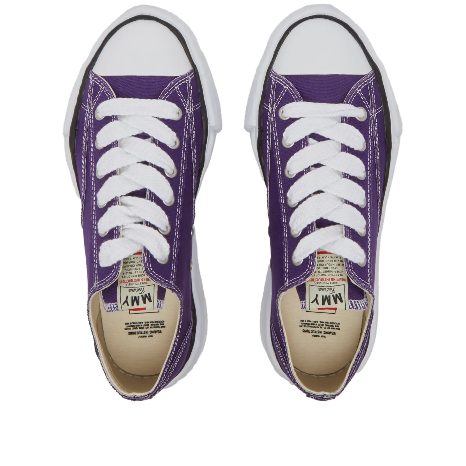 Maison Mihara Yasuhiro Peterson Original Sole Canvas Low Sneakers, purple