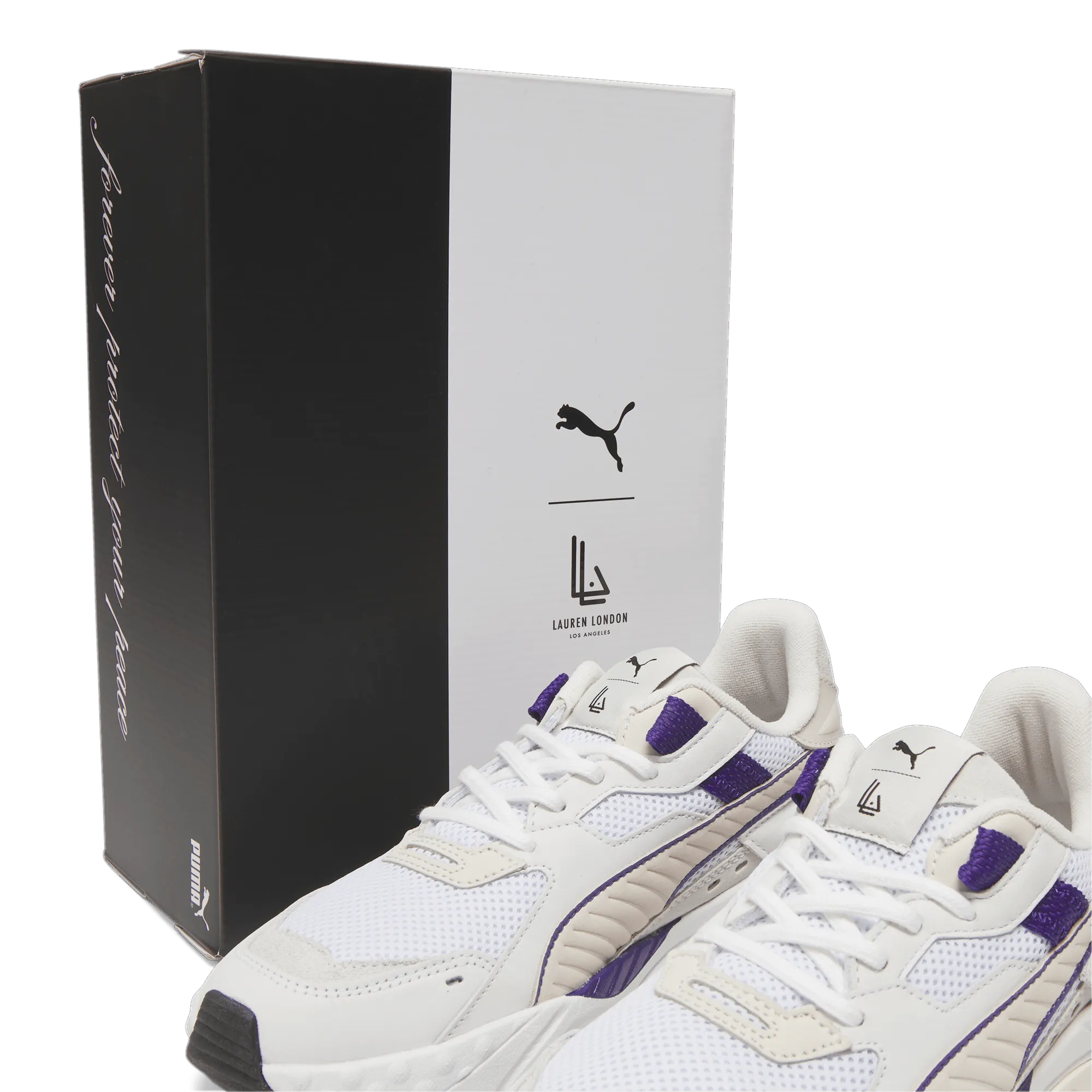 PUMA x LAUREN LONDON RS-Trck Women's Sneakers - White/Purple