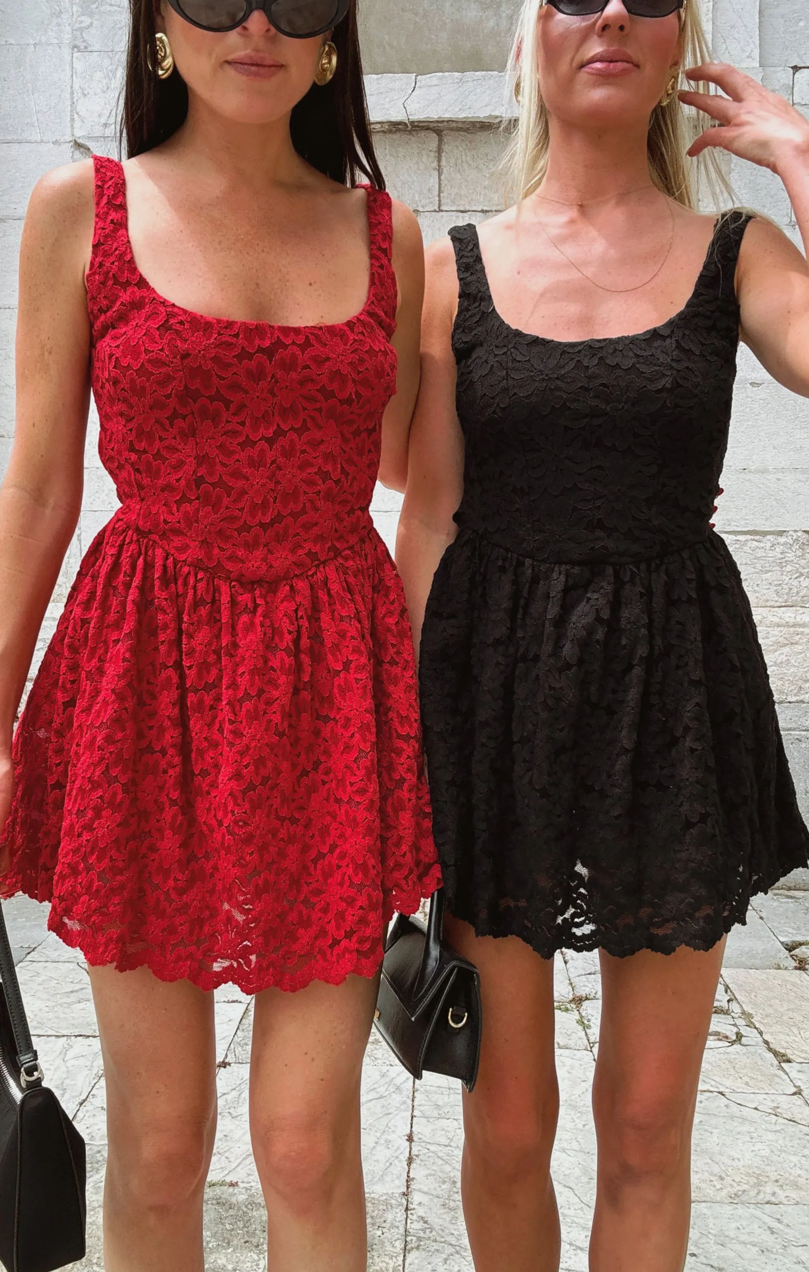 Ricci Skort Dress ~ Radiant Red Lace