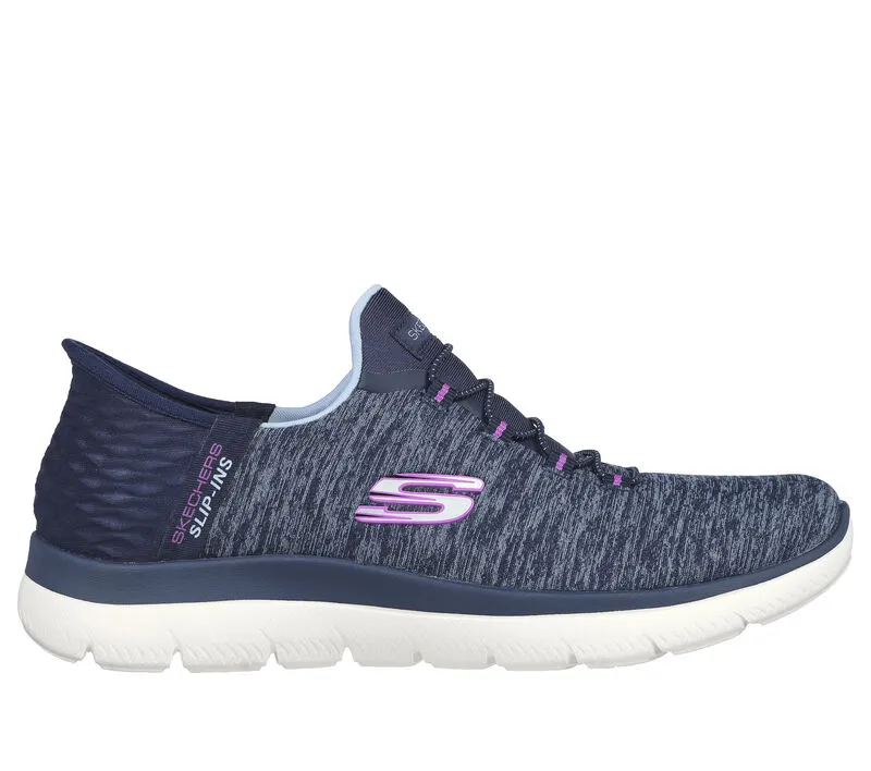 Skechers Slip Ins Summits Dazzling Haze- Navy & Purple (Regular & Wide)