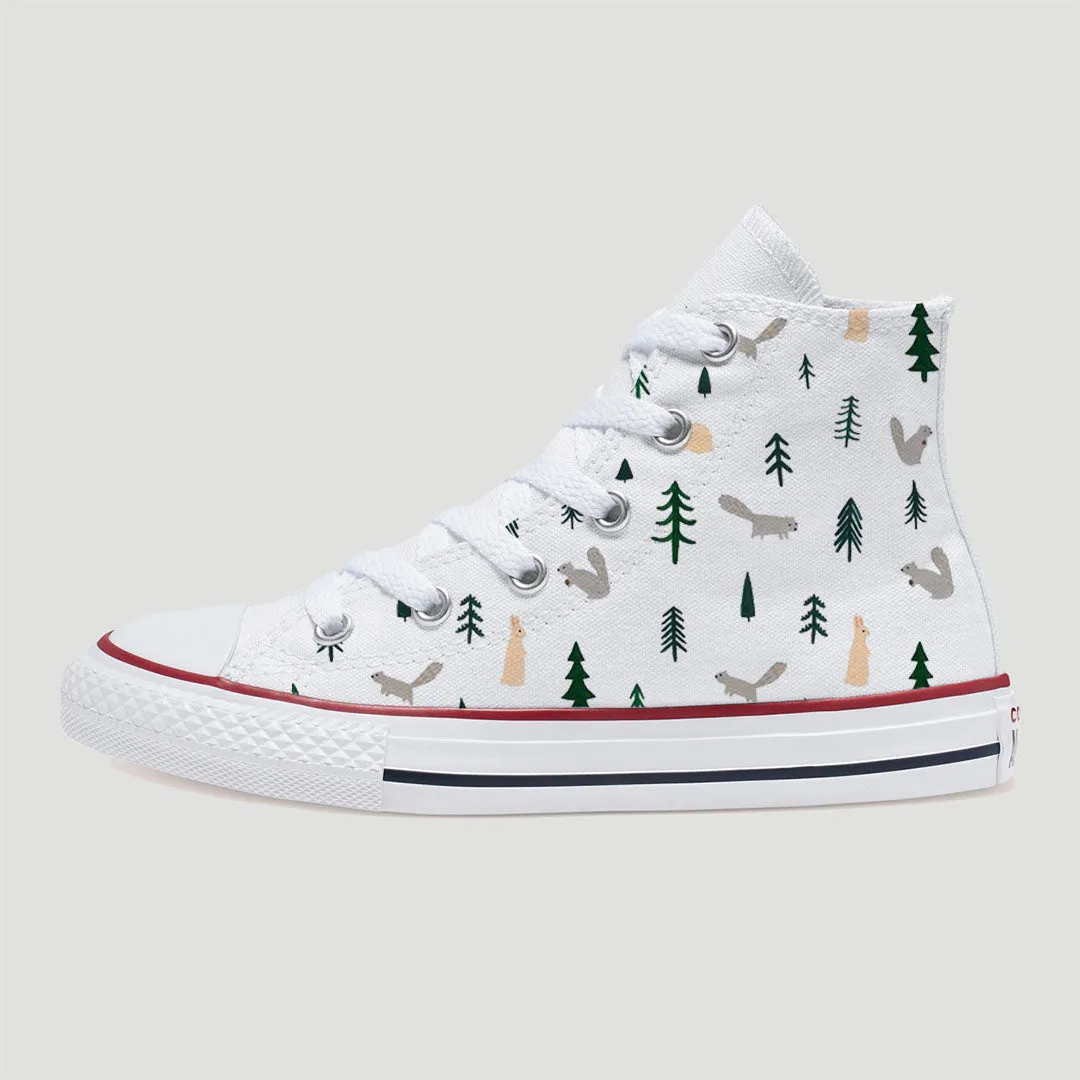 Squirrels & Rabbits Kids Custom Converse Shoes