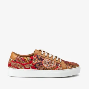 TAFT The Sneaker in Red Paisley