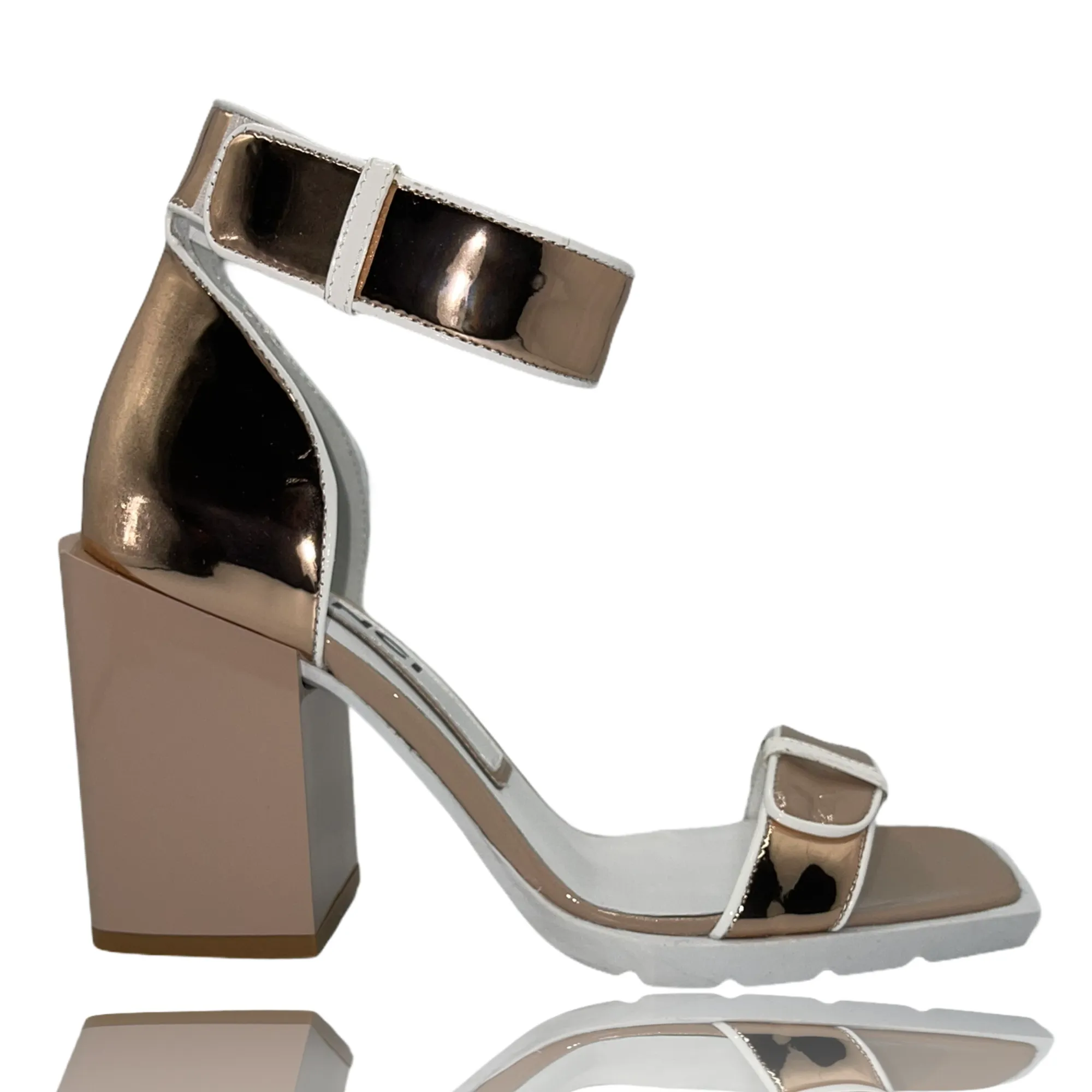 The Bonita Rose Gold Block Heel Sandal Final Sale!