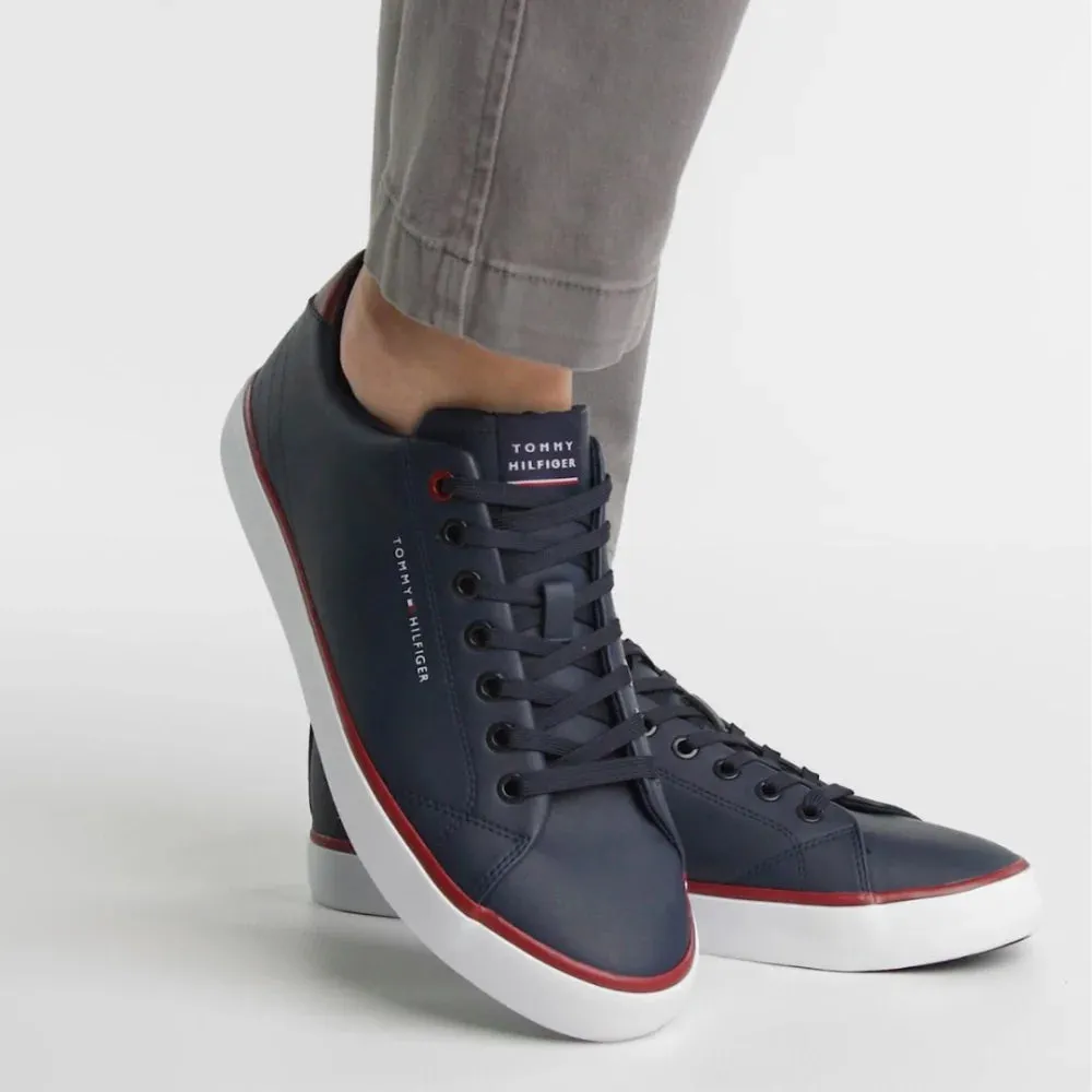 Tommy Hilfiger Hi Vulc Core Low Leather Men FM0FM04731-NVY