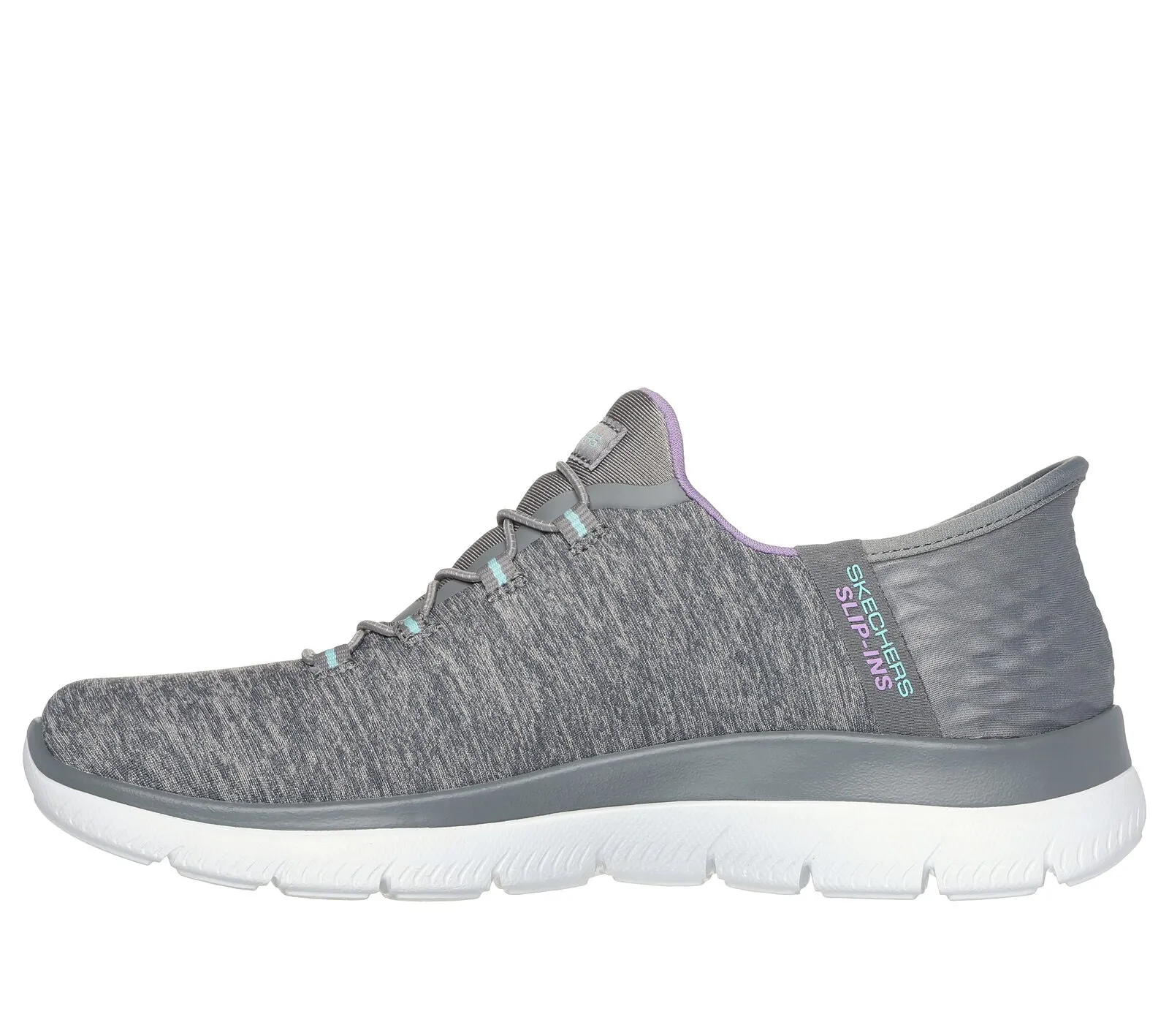 WOMEN'S SKECHERS SLIP-INS: SUMMITS DAZZLING HAZE |  GREY / MULTI