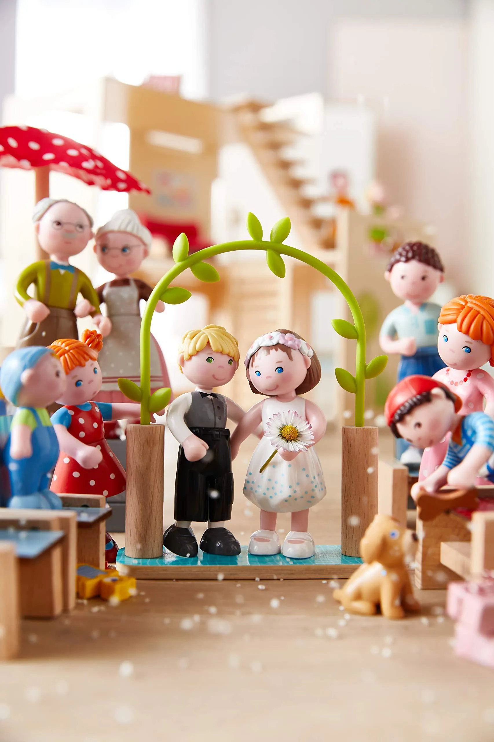 Wooden Bride & Groom Play Set